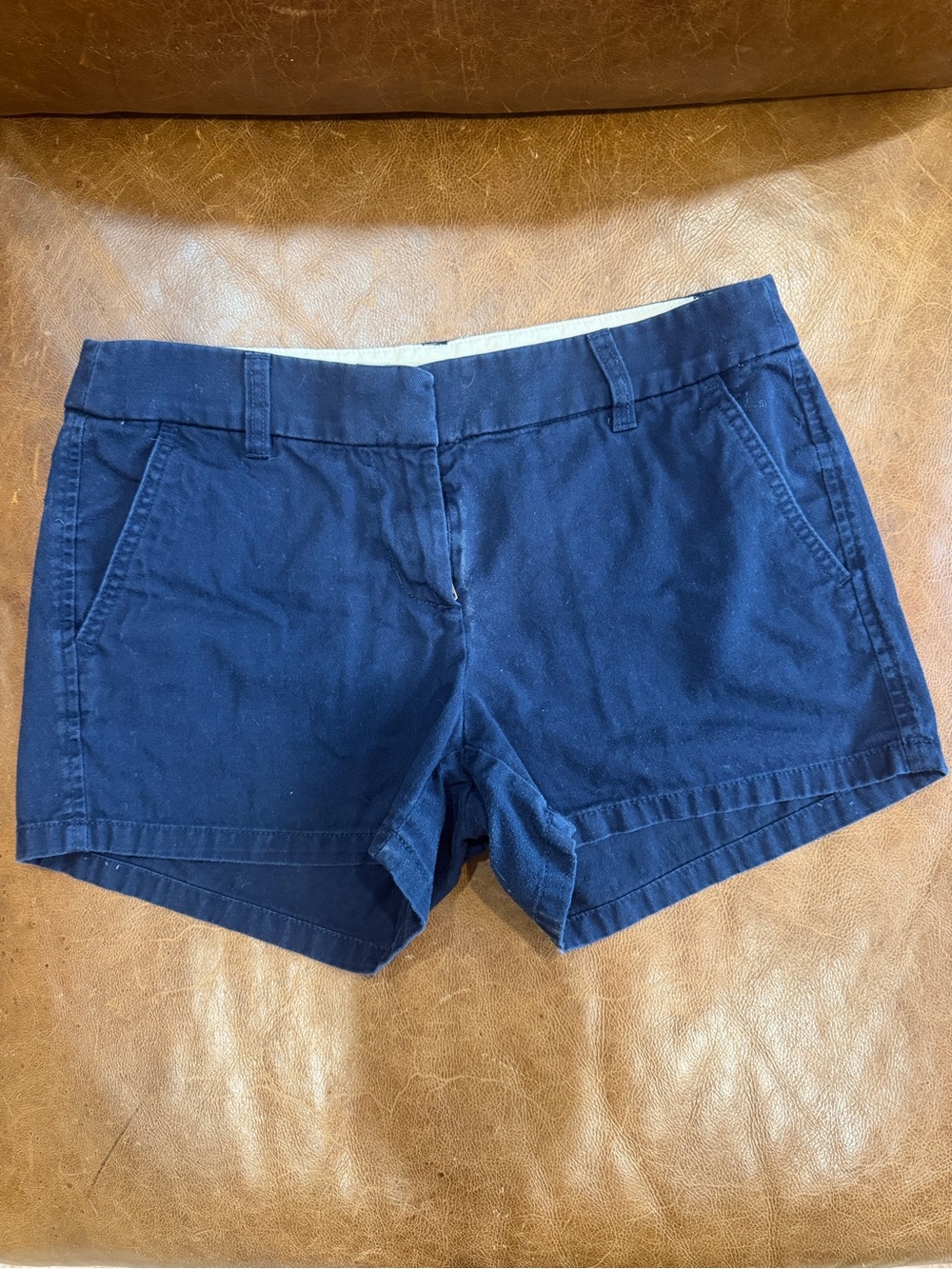 J. Crew Navy Cotton Chino Shorts